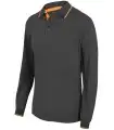 Polo de trabajo bicolor unisex 105515. Velilla4