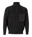 Jersey de punto grueso, reforzado con cuello alto con cremallera 101. Velilla1