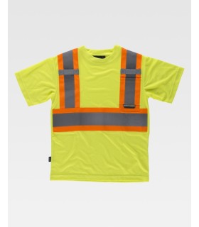Camiseta de alta visibilidad C3645 de manga corta. Workteam3