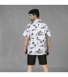 Camisa Hawai Garys 1132 COCONUT espalda