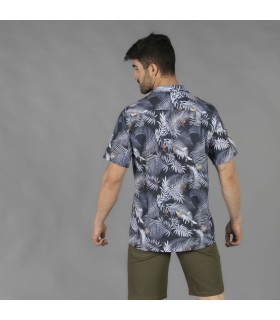 Camisa Hawai Garys 1128 HIBISCUS espalda