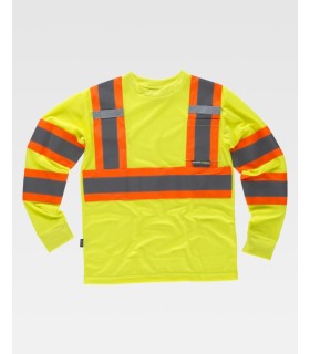 Camiseta de alta visibilidad de manga larga C3633. Workteam1