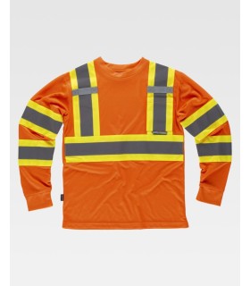 Camiseta de alta visibilidad de manga larga C3633. Workteam3