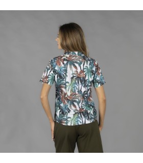 Camisa HAWAIANA color PALMA espalda