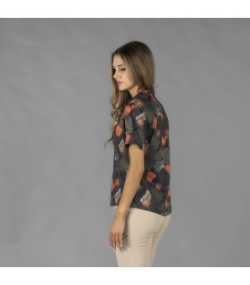 Camisa HAWAIANA color PALMA lateral