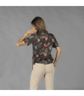 Camisa HAWAIANA color PALMA espalda