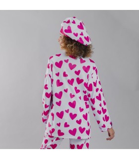 Chaqueta Cocina Unisex Agatha 900002 Garys Parte Trasera Cuore Rosa