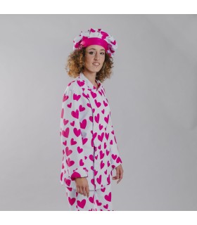 Chaqueta Cocina Unisex Agatha 900002 Garys Lateral Cuore Rosa