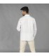 Guayabera Hombre Cuello Mao Borneo 210003 Garys Parte Trasera Blanco