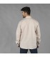 Guayabera Hombre Cuello Mao Borneo 210003 Garys Parte Trasera Beige