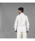 Guayabera Hombre Cuello Mao Borneo 210005 Garys Parte Trasera Blanco