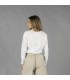 Camisa Mujer Lino/Cotton Cuello Mao Kaula 210006 Garys Parte Trasera Blanco