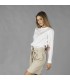 Camisa Mujer Lino/Cotton Cuello Mao Kaula 210006 Garys Lateral Blanco