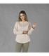 Camisa Mujer Lino/Cotton Cuello Mao Kaula 210006 Garys Frente Beige