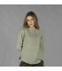 Camisa Mujer Lino/Cotton Cuello Mao Kaula 210006 Garys Frente Verde Musgo
