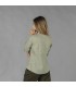 Camisa Mujer Lino/Cotton Cuello Mao Kaula 210006 Garys Parte Trasera Verde Musgo