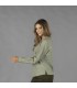 Camisa Mujer Lino/Cotton Cuello Mao Kaula 210006 Garys Lateral Verde Musgo