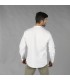 Camisa Hombre Lino Cotton Cuello Mao Tiwi  210007 Garys Parte Trasera Blanco