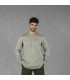 Camisa Hombre Lino Cotton Cuello Mao Tiwi  210007 Garys Frente Verde Musgo
