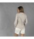 Camisa Mujer Chambray Cuello Mao Lanay 210011 Garys Parte Trasera Beige