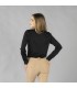 Camisa Mujer Interlock Cuello Camisero Cerdeña 210012 Garys Parte Trasera Negro
