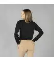 Camisa Mujer Interlock Cuello Camisero Cerdeña 210012 Garys Parte Trasera Negro