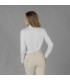 Camisa Mujer Interlock Cuello Camisero Cerdeña 210012 Garys Parte Trasera Blanco