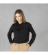 Camisa Mujer Interlock Cuello Camisero Cerdeña 210012 Garys Frente Negro