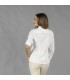 Guayabera Mujer Cuello Mao Isabela 210013 Garys Parte Trasera Blanco