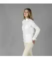 Guayabera Mujer Cuello Mao Isabela 210013 Garys Lateral Blanco