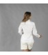Guayabera Mujer Cuello Camisero Sumatra 210014 Garys Parte Trasera Blanco