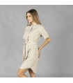 Vestido Camisero 550005 Garys Lateral Beige
