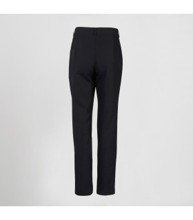 Pantalon Mujer Plana Poliester Bolsillo Frances 700019 Garys Parte Trasera Negro
