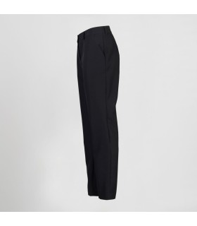 Pantalon Mujer Plana Poliester Bolsillo Frances 700019 Garys Lateral Negro