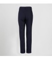 Pantalon Mujer Plana Poliester Bolsillo Frances 700019 Garys Parte Trasera Marino