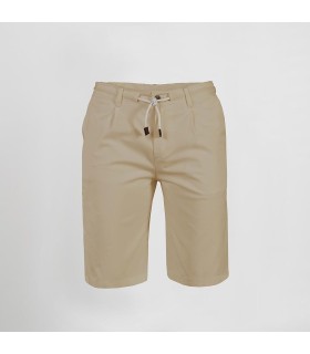 Bermuda Hombre Terminales Cuero 700029 Garys Frente Beige