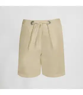 Bermuda Mujer Ollaos Cintura 700031 Garys Frente Beige