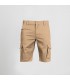 Bermuda Unisex Multibolsillos Elastico Gamo 750400 Garys Frente Beige