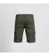 Bermuda Unisex Multibolsillos Elastico Gamo 750400 Garys Parte Trasera Verde Caqui