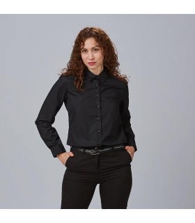 Camisa Mujer Elastan Red Line 240001 Garys Frente Negro