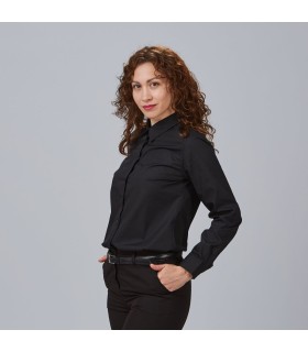 Camisa Mujer Elastan Red Line 240001 Garys Lateral Negro