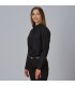 Camisa Mujer Mao Elastan Red Line 240002 Garys Lateral Negro