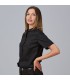 Camisa Mujer Mao Elastan Red Line 240004 Garys Lateral Negro