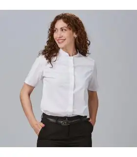 Camisa Mujer Mao Elastan Red Line 240004 Garys Frente Blanco