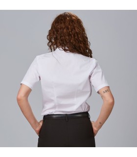 Camisa Mujer Mao Elastan Red Line 240004 Garys Parte Trasera Blanco