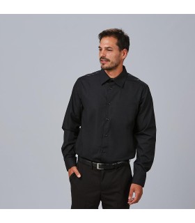 Camisa Hombre Slim Fit Elastan Red Line 260004 Garys Frente Negro