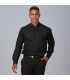 Camisa Hombre Mao Slim Fit Elastan Red Line 260005 Garys Frente Negro