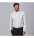 Camisa Hombre Mao Slim Fit Elastan Red Line 260005 Garys Frente Blanco