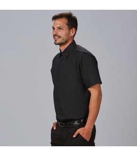 Camisa Hombre Slim Fit Elastan Red Line 260006 Garys Lateral Negro
