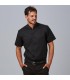 Camisa Hombre Mao Slim Fit Elastan Red Line 260007 Garys Frente Negro